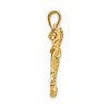 Black Bow Jewelry 14k Yellow Gold Large 2D Eagle Pendant - 2 of 4