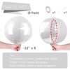 PartyWoo Foil Balloons White Round 22 Inch 6 pcs - 4 of 4