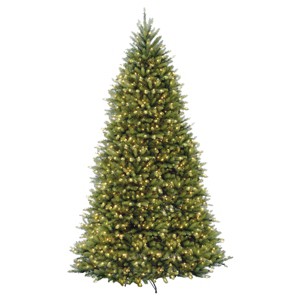 10' Prelit Hinged Dunhill Fir Artificial Christmas Tree Clear Lights - National Tree Company - 1 of 4