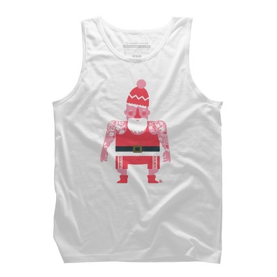 Men's Design By Humans Tattoo Santa By kevingarrison Tank Top