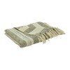 Saro Lifestyle Striped Throw Blanket With Fringed Edges, Gray - image 3 of 4