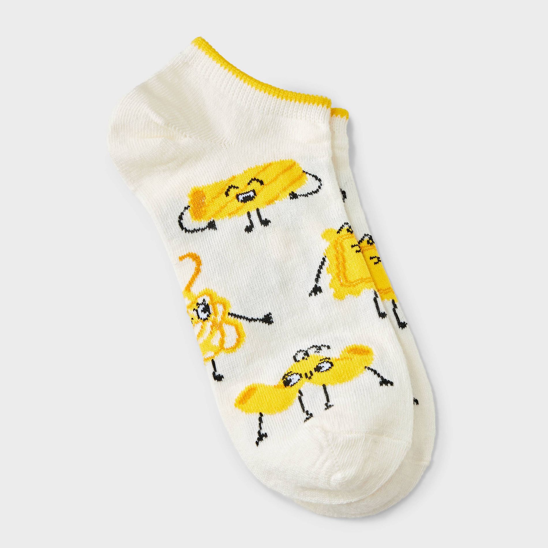 Women's Pasta Low Cut Socks - Cream 4-10