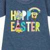 Girls' - SpongeBob SquarePants - Hoppy Easter Icons Graphic Short Sleeve Fleece Dress - 2 of 4