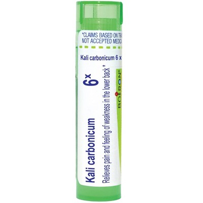 Kali Carbonicum 6X by Boiron Homeopathic Single Medicine For Pain  -  80 Pellet