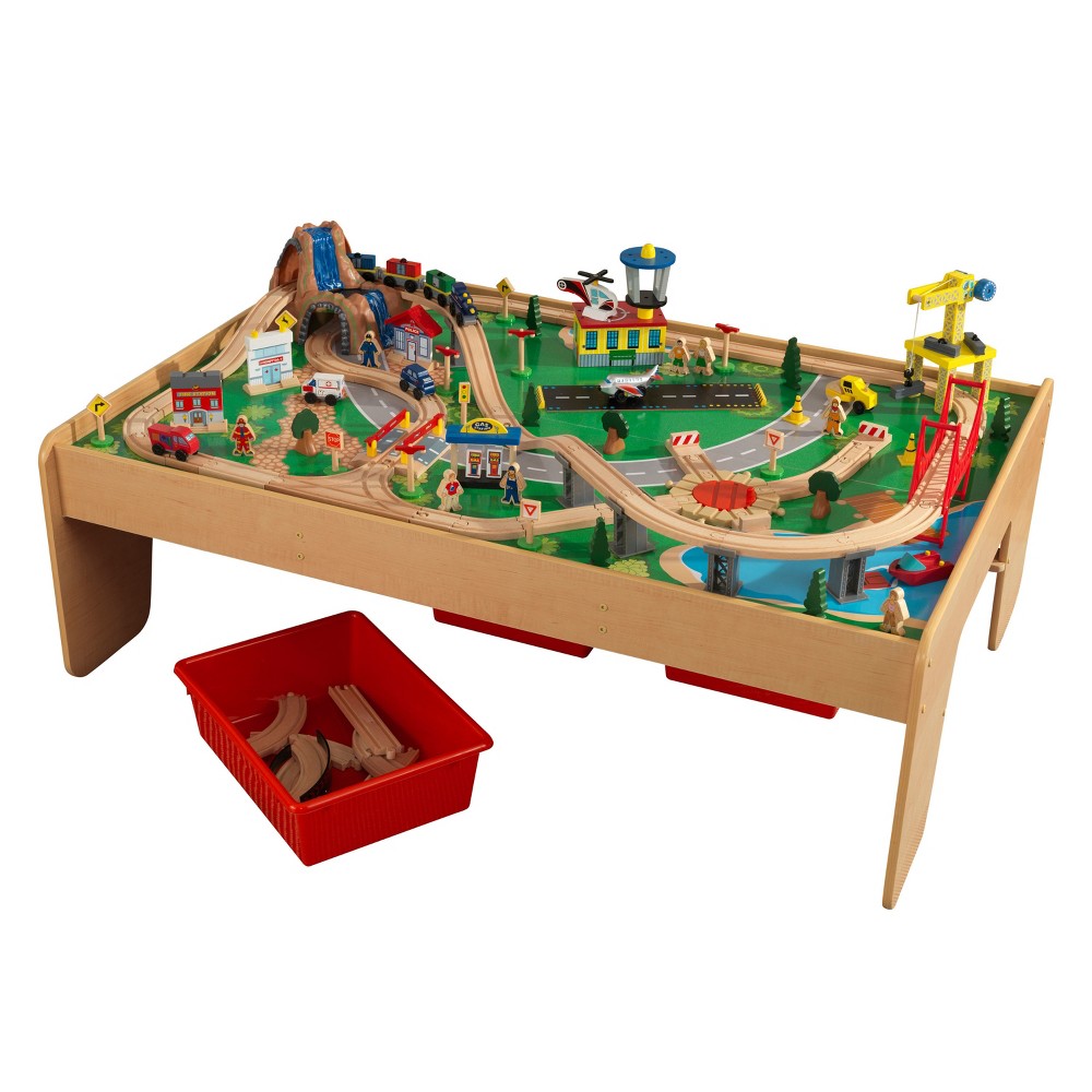 KidKraft Waterfall Mountain Train Set & Table