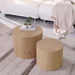 Mdf Side Table/Coffee Table/End Table/Nesting Table, Two Sets For Living Room, Office, Bedroom - 1 of 4