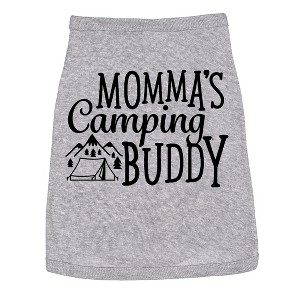 Dog Shirt Mommas Camping Buddy Cute Clothes for Pet Puppy - Crazy Dog Dog Shirt - 1 of 4