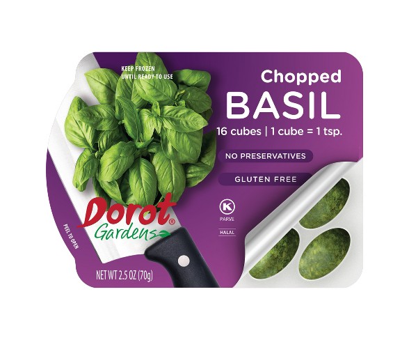Dorot Gardens Chopped Frozen Basil - 2.5oz