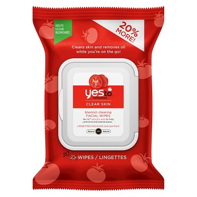 Yes to Tomatoes Blemish Clearing Facial Wipes - 30ct