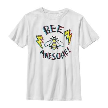 Boy's Lost Gods Bee Awesome Lightning T-Shirt