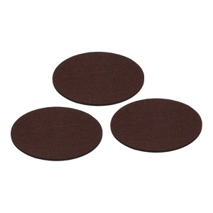 Unique Bargains Adhesive Anti-Slip Felt Floor Pads for Lamp Bases 3 Pcs - 1 of 3