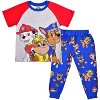 Nickelodeon Boy's 2-Piece Paw Patrol Graphic Raglan Shirt and Jogger Pant Set with Chase, Marshall and Rubble Character Prints for Toddlers - 2 of 4