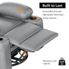 Rocker Recliner Chair,360° Swivel Recliner Chair with Massage and Heat for Adults,Manual Recliner Single Sofa Seat with Cup Holders for Living Room - 2 of 4