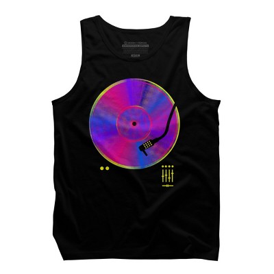 Men's Design By Humans Retro Vinyl By clingcling Tank Top