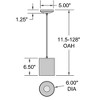 Access Lighting Pilson Xl 1 - Light Pendant in  Matte White - 3 of 3