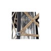 Yosemite Home Décor 1 Light Exterior in Black & Gold Finish with Clear Seeded Glass - 3 of 4