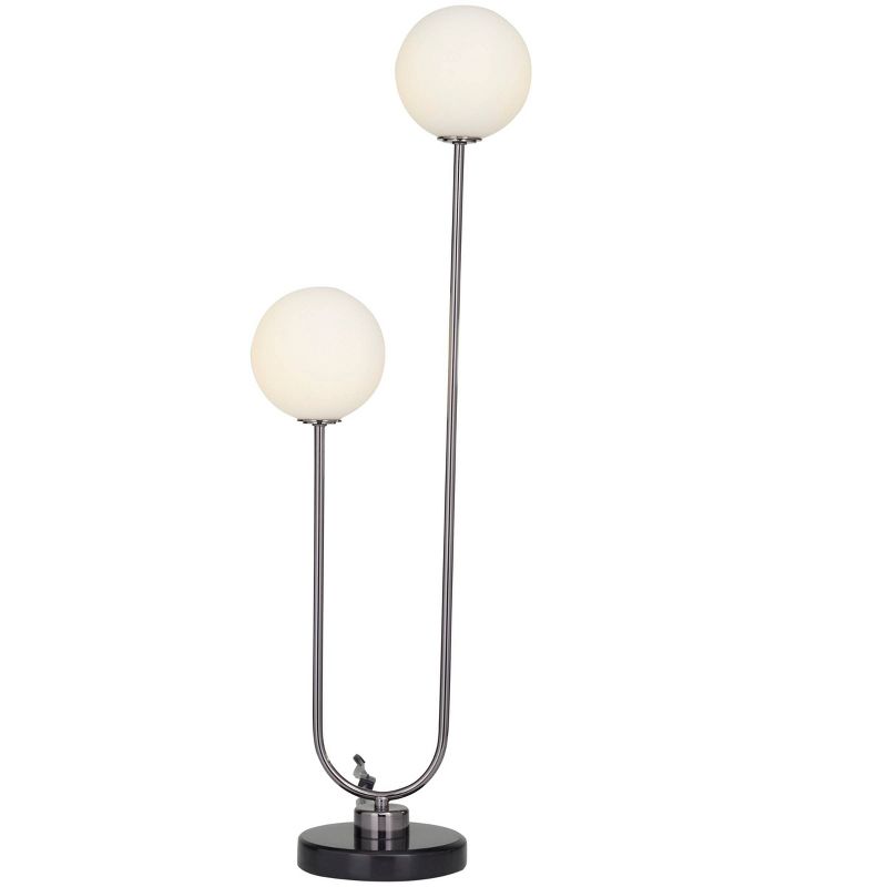 2-Light Marble Orb Table Lamp with Marble Base - Olivia & May, 1 of 8