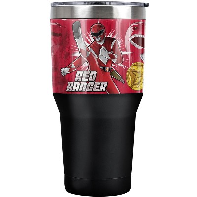 Power Rangers Red Ranger Steel Tumbler 30oz Coffee Travel Mug
