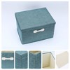 REGALWOVEN Collapsible Fabric Storage Bin with Lid and Handle for Shelves Closet 2 Pcs - 2 of 4