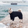 Dog Winter Coat Soft Fleece Pullover Pajamas, Cozy Jumpsuit Apparel Outfit Clothes Walking Hiking Sleep, Pet Windproof Warm Cold Weather Jacket Vest - 3 of 4
