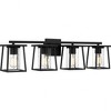 Quoizel Lighting Lodge 4 - Light Vanity in  Matte Black - 3 of 4