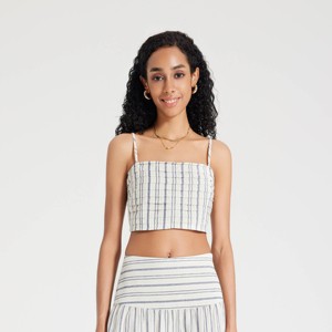 Women's Pleated Smocked Camisole - A New Day™ - 1 of 4