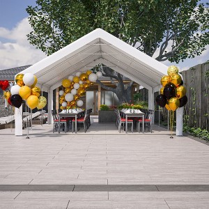 Gulches 20x20 FT Party Tent with 2 Storage Bags & Removable Sidewalls, Ideal Outdoor Canopy Gazebo for Weddings, BBQs, Camping, and Commercial Use - 1 of 4