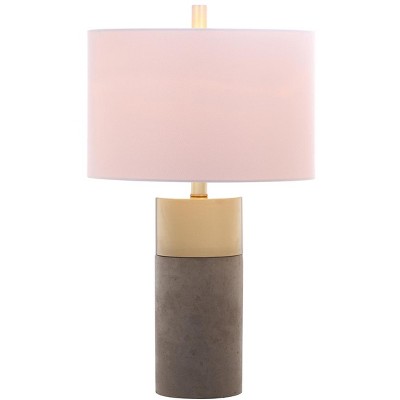 Oliver Gray and Gold Concrete Table Lamp Set of 2
