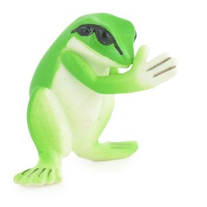 Frog Praying, Frog Showing Respect with Hands Together, Educational, Realistic, Model, Figure, , Replica, Gift,  2 inches.    CH1011 BB218 - 1 of 4