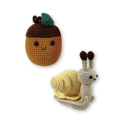 2ct Crochet Kit Acorn/Snail - Bullseye's Playground™
