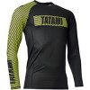 Tatami Fightwear Essential 3.0 Long Sleeve Rashguard - Black/Yellow - 3 of 4