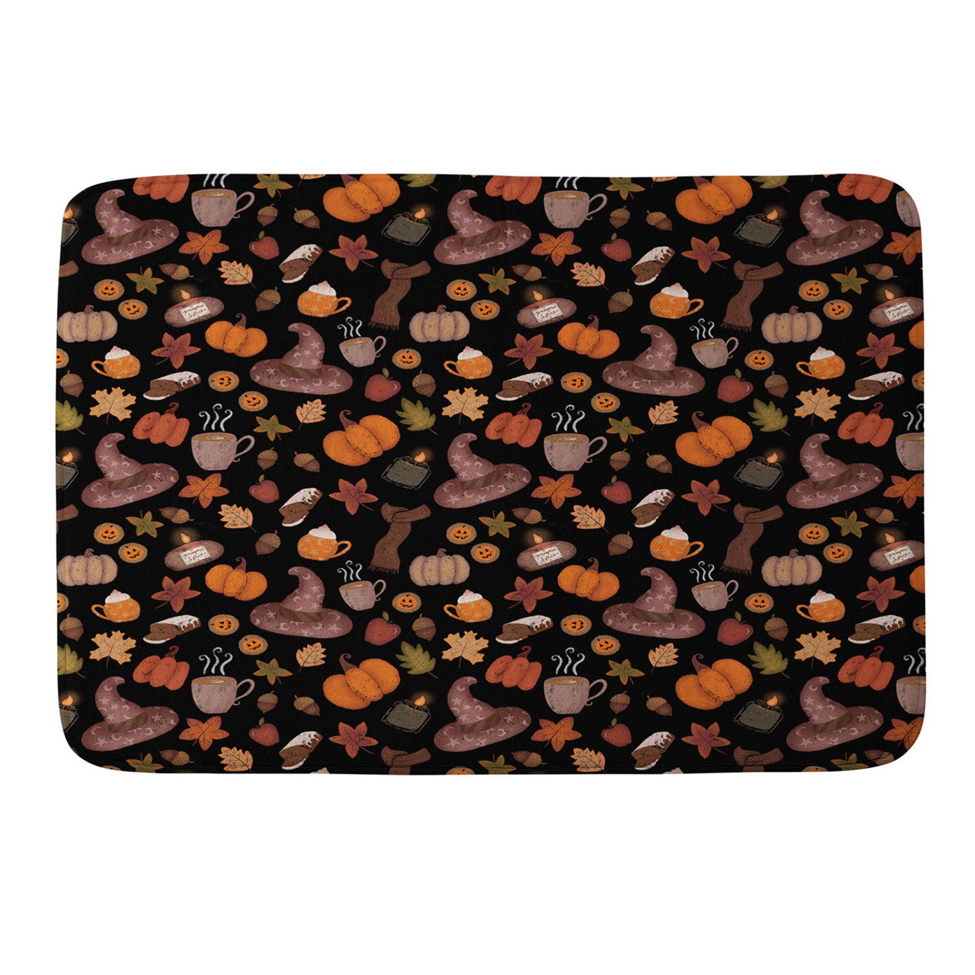 Deny Designs Mieken Petra Designs Cozy Halloween Memory Foam Bath Mat