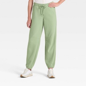 Women's Mid-Rise Barrel Leg Sweatpants - Universal Thread™ - 1 of 3