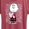 Women's - Peanuts - Charlie Brown Xoxo Short Sleeve Graphic T-Shirt - 2 of 4