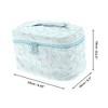 Unique Bargains Floral Large Square Makeup Bag 1 Pc - 2 of 3