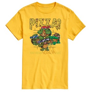 Men's - Teenage Mutant Ninja Turtles Mutant Mayhem - Pizza You Mean Ninja Fuel Short Sleeve Graphic T-Shirt - 1 of 4
