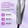 NEXPURE 1/2" Flat Iron Hair Straightener & Curler, 2 in 1 Ceramic Mini Straightener, Travel Iron, 30s Fast Heat Up, Purple - 3 of 4