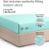 Premium Fitted Sheet Ultra Soft & Breathable - Deep Pocket for 8"-16" Mattresses - CGK Linens - 3 of 4