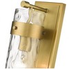 Fontaine Collection Glass Wall Sconce - Dimmable, 1 Bulb, Damp Rated, Elegant Design - 3 of 4