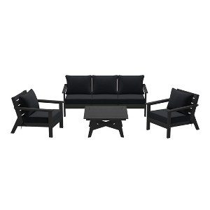 WestinTrends Avalon Outdoor 6-Piece Modular Sectional Patio Furniture Sofa Set - 1 of 4