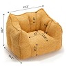 Bean Bag Chair Modern with Armrests and Handle for Living Room Relaxing 47.2" Wide-3irtyhousy - 4 of 4