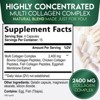 Collagen Peptides for Women & Men Hydrolyzed Supplement Hair Skin Nails Support - 60 Capsules By Nature's Nutrition - 2 of 4