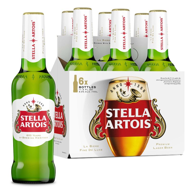 Stella Artois Belgian Beer - 6pk/11.2 fl oz Bottles, 1 of 14