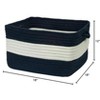 Colonial Mills Rope Walk Utility Basket, 18 by 12-Inch, Navy - 2 of 2