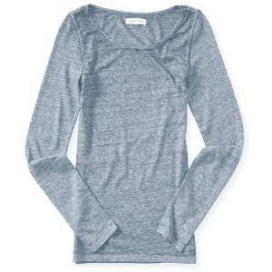 Aeropostale Womens Heathered LS Basic T-Shirt - 1 of 1