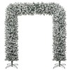 vidaXL Christmas Tree Arch with Flocked Snow 94.5" - 2 of 4