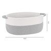 REGALWOVEN 2 Pack Woven Handles Shelf Closet Storage Basket - 2 of 4