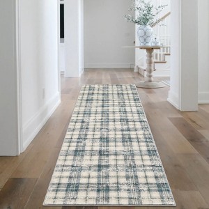 GAOMON Modern Washable Area Rugs for Living Room Rug Farmhouse Plaid Geometric Area Rug Modern Rug Soft Foldable Accent Rug - 1 of 4