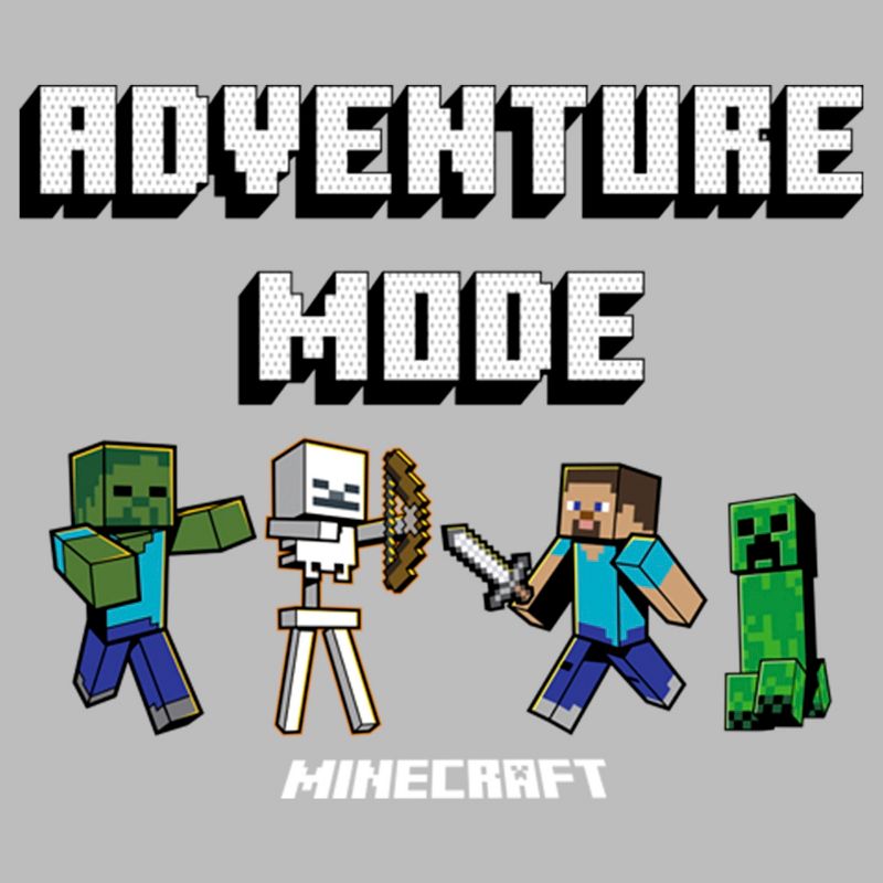 Girl's Minecraft Adventure Mode T-Shirt, 2 of 6