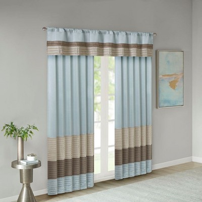 Kumasinova 84" Transitional Flat Fold Curtains Panel,Kitchen Curtains with Lining,Window Curtains for Living Room & Bedroom